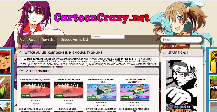 CartoonCrazy For Kisscartoon Alternatives