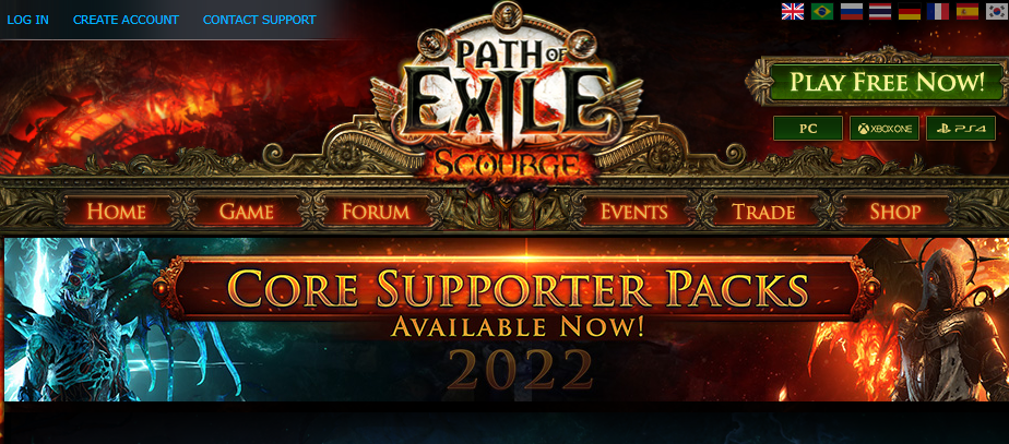 path of Excile Video Game